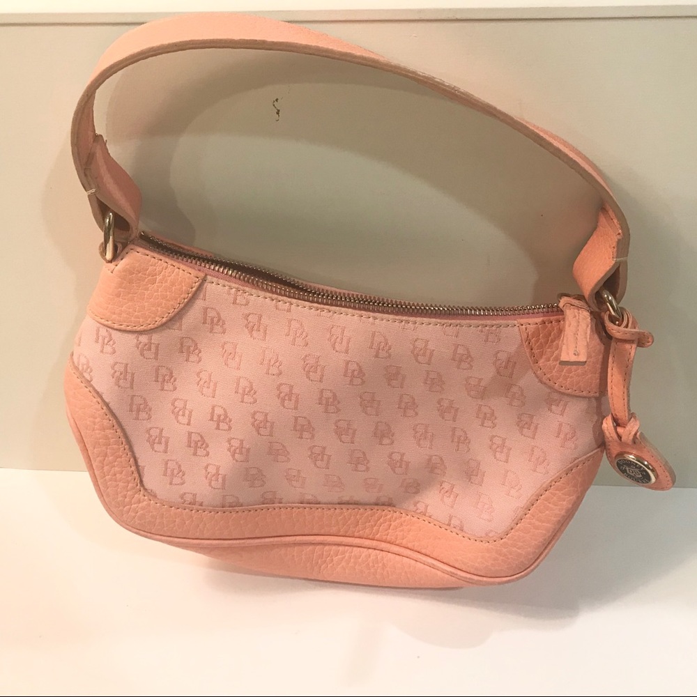 Dooney & Bourke Pink Leather Hobo Handbag